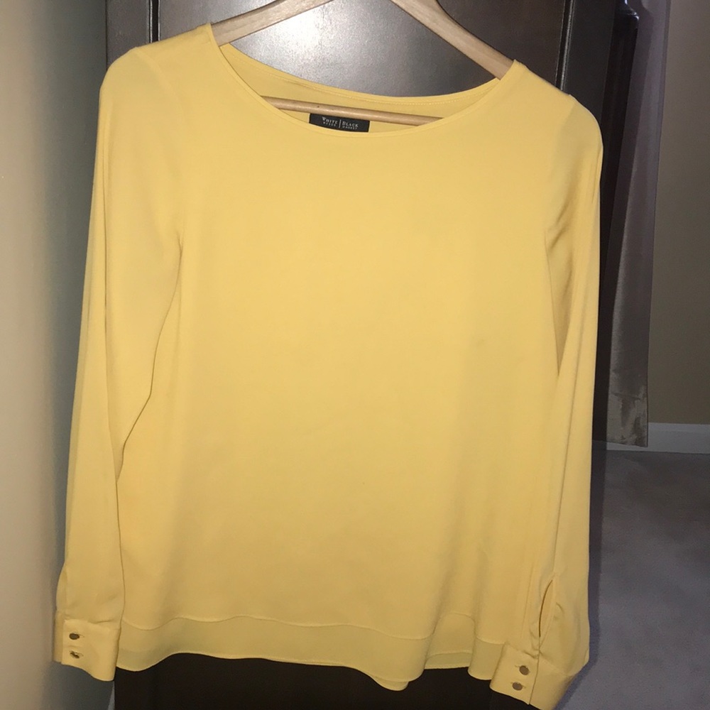WHBM Yellow Blouse
